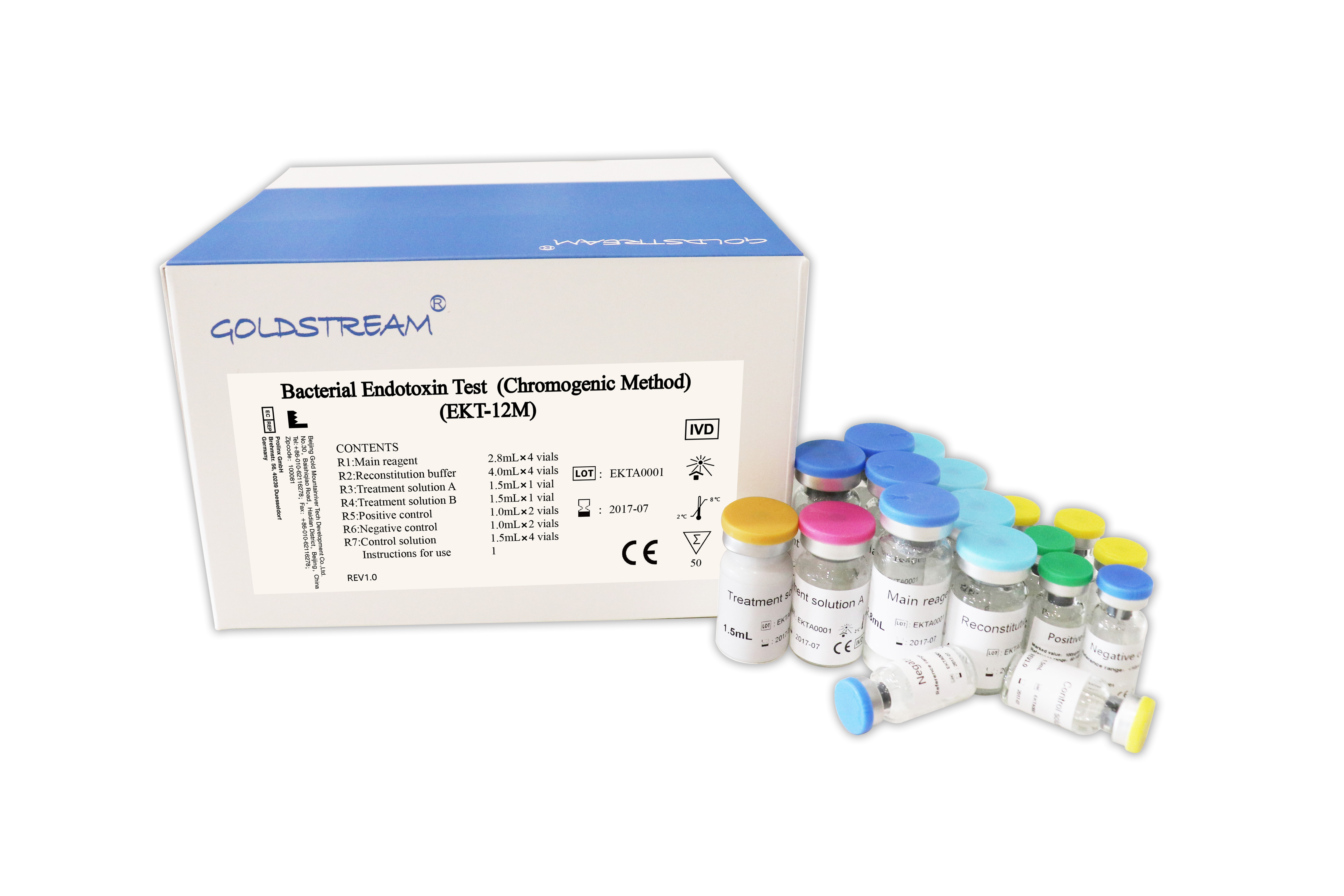 Test des endotoxines bactériennes Goldstream (méthode chromogénique)-EKT